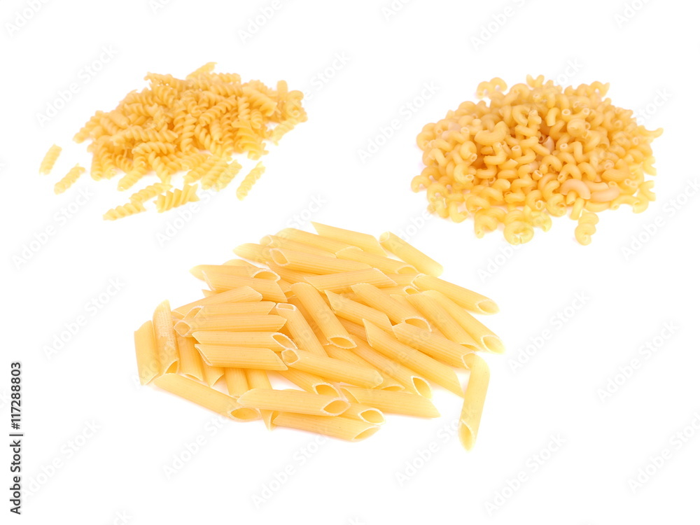 Fototapeta premium frame of pasta on a white background