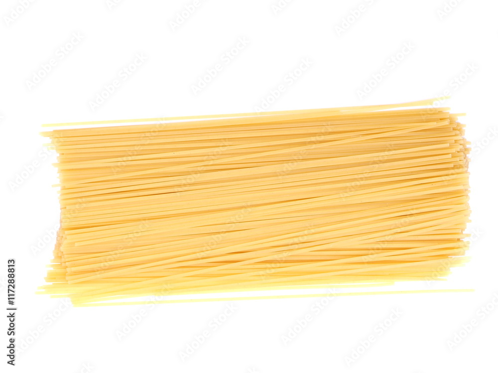 spaghetti on a white background spaghetti on a white background