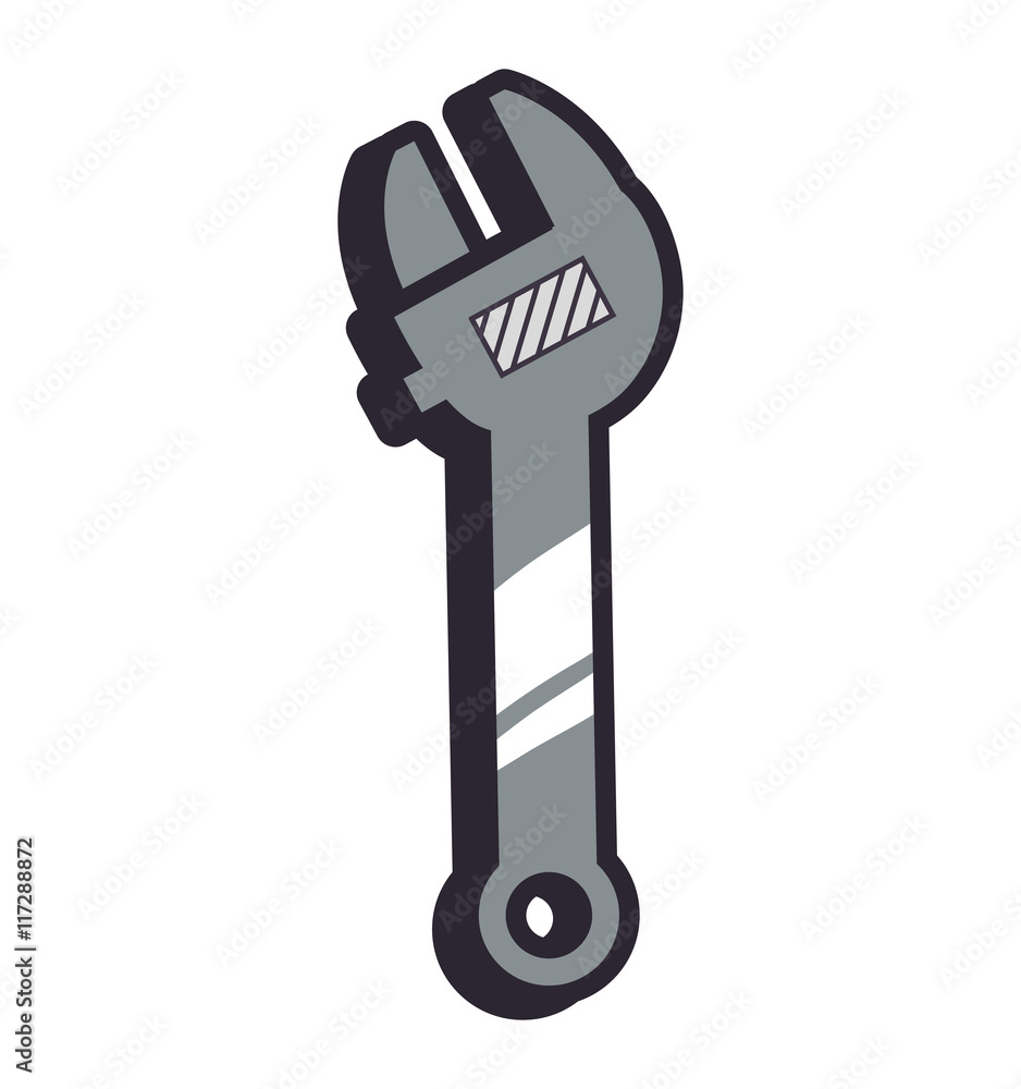wrench tool repair construction industrial icon. Isolated and flat illustration. Vector graphic wrench tool repair construction industrial icon. Isolated and flat illustration. Vector graphic