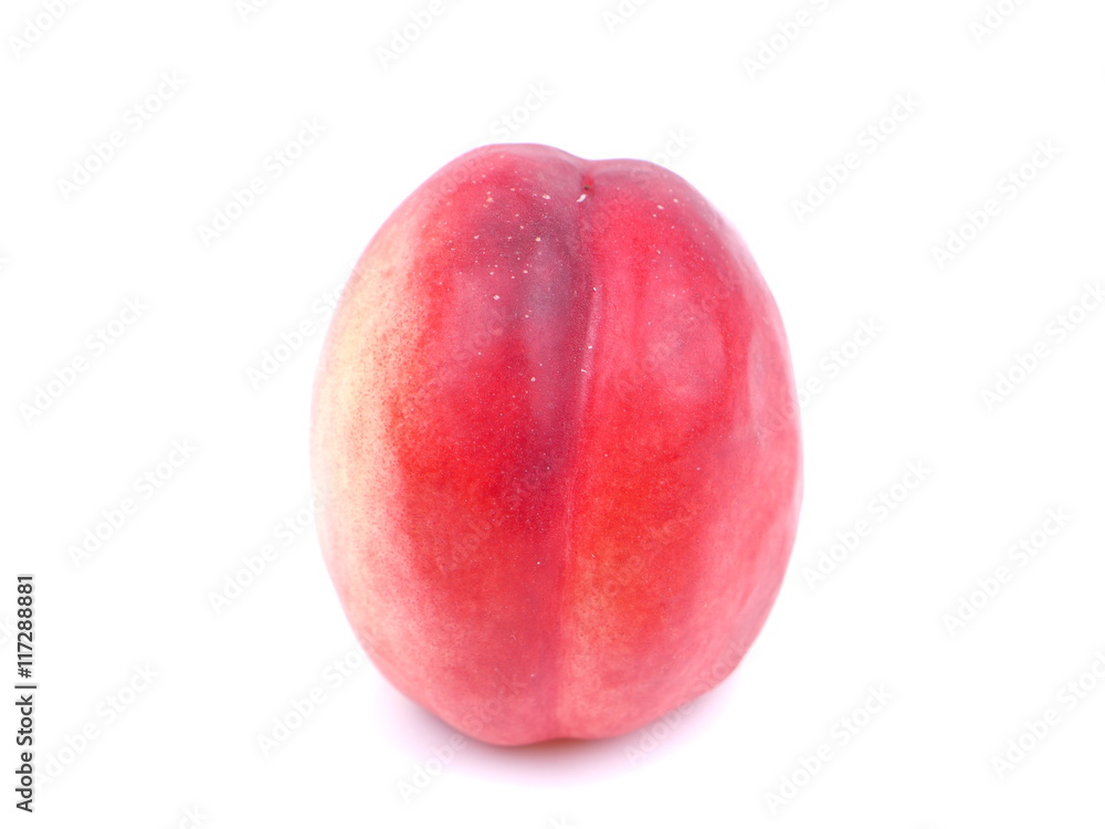 nectarines on a white background nectarines on a white background
