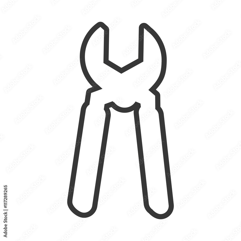 pliers tool repair construction industrial icon. Isolated and flat illustration. Vector graphic pliers tool repair construction industrial icon. Isolated and flat illustration. Vector graphic