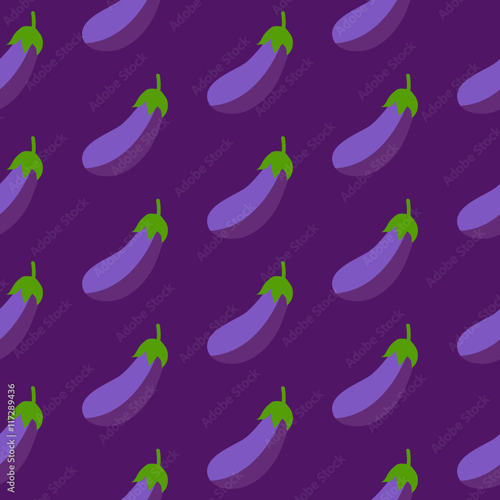Eggplant seamless pattern Eggplant seamless pattern