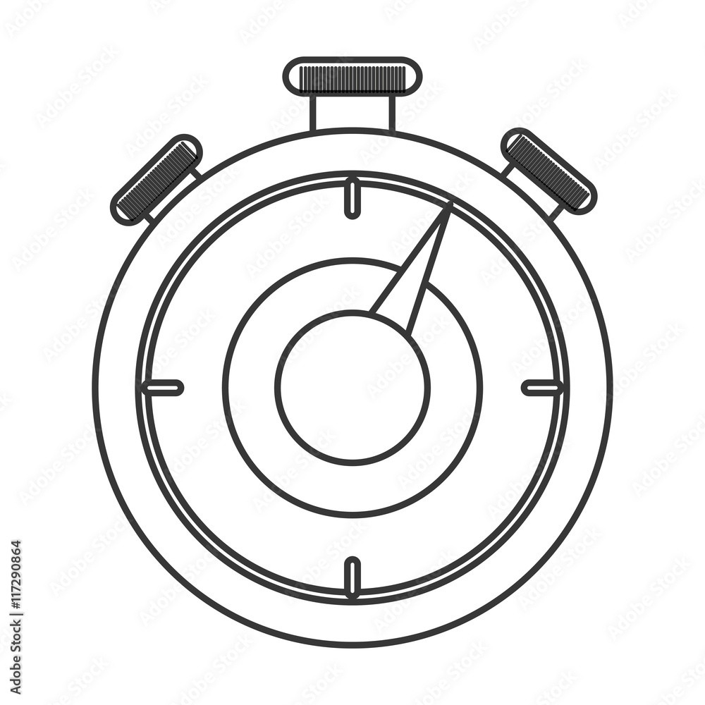 flat design analog chronometer icon vector illustration flat design analog chronometer icon vector illustration