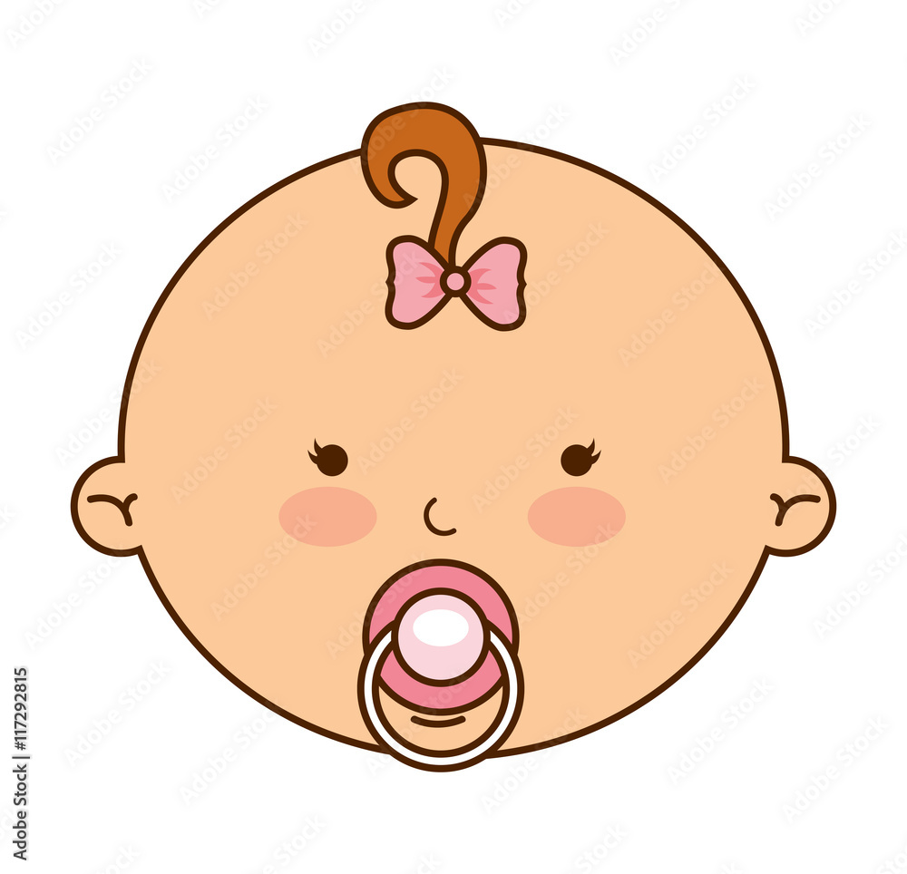 little cute baby icon