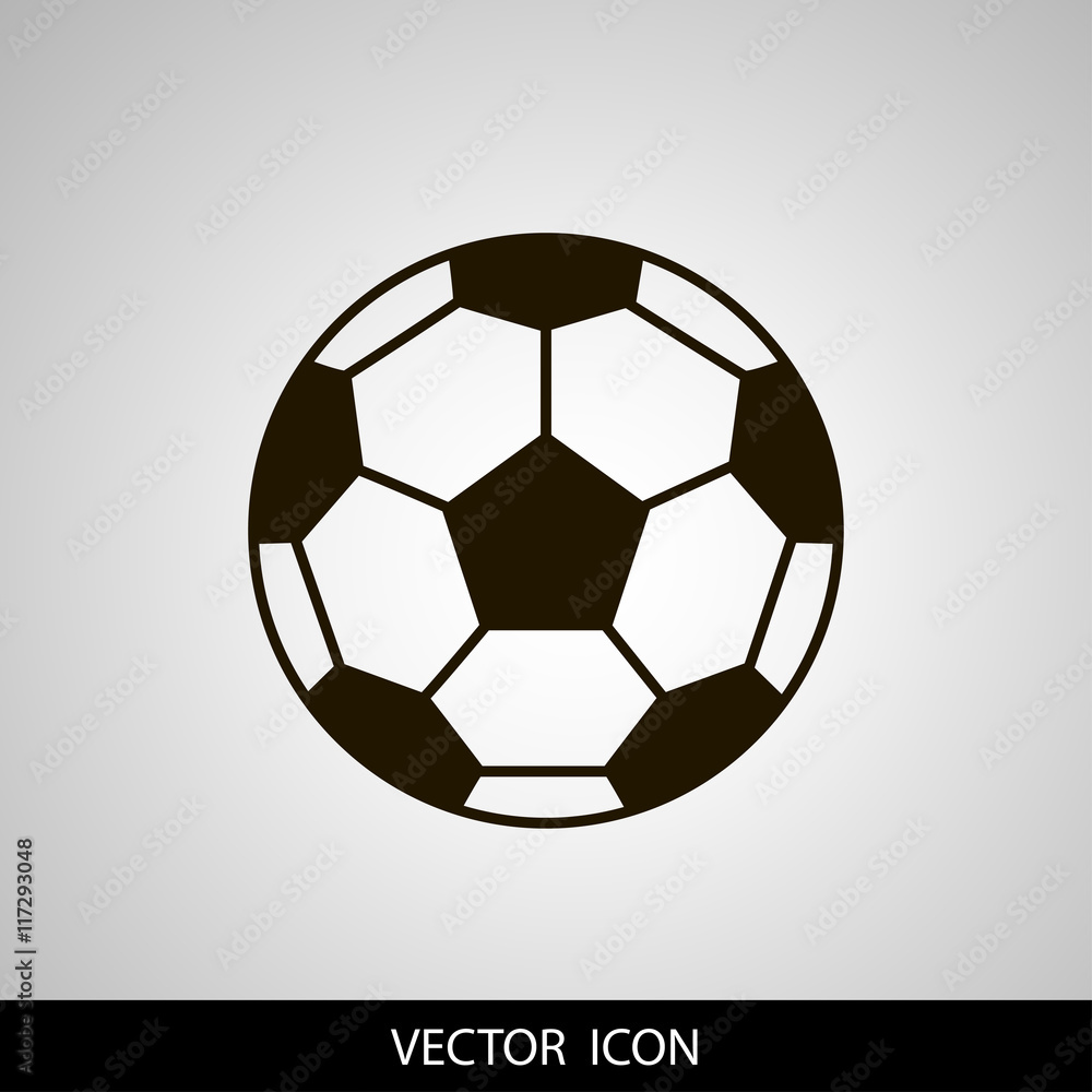 Obraz premium soccer ball icon or sign, vector illustration