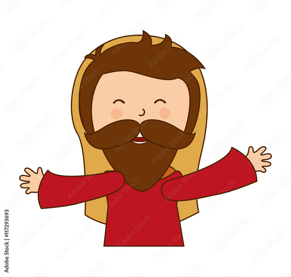 Obraz premium saint joseph character icon