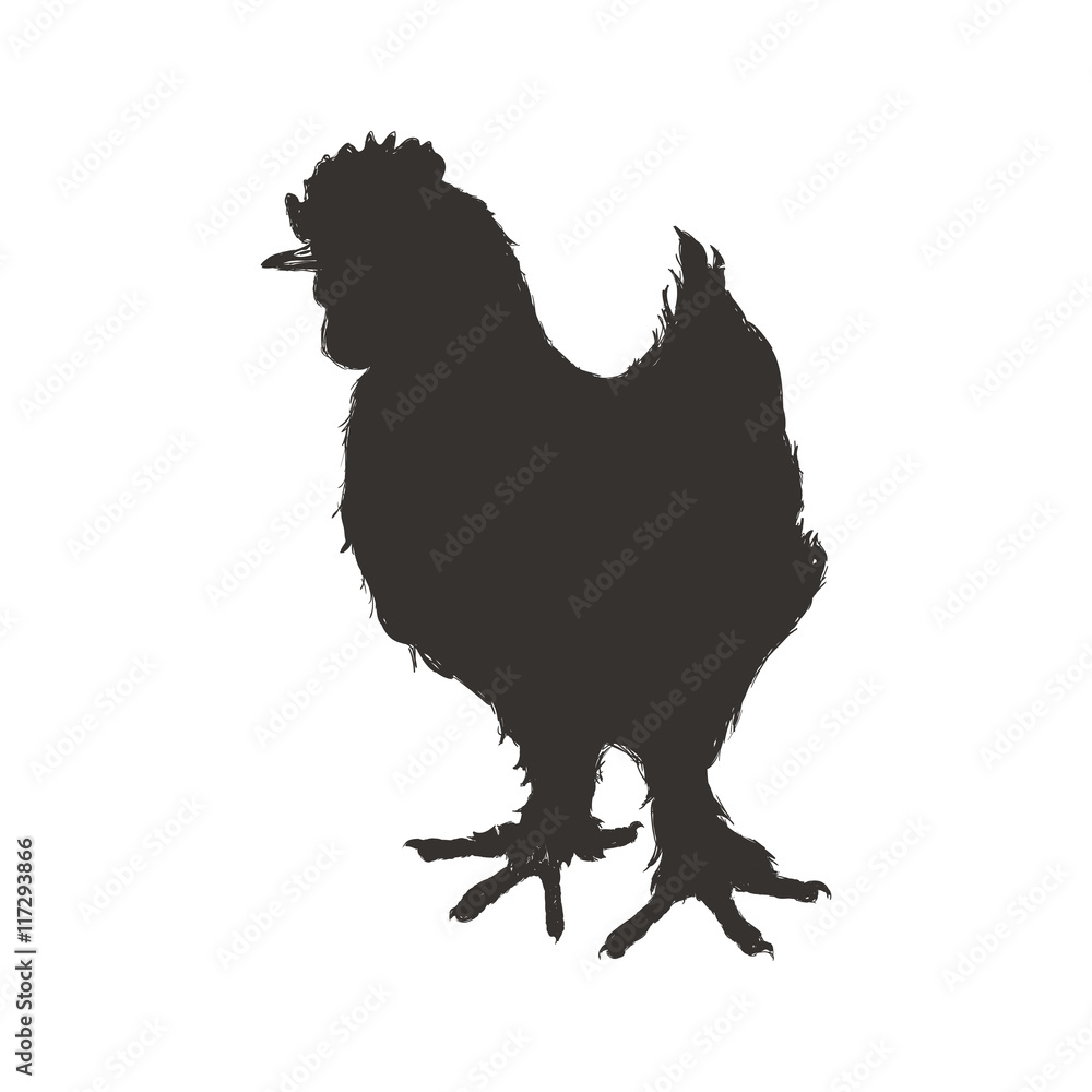 chicken sketch silhouette animal farm icon. Isolated and flat illustration. Vector graphic chicken sketch silhouette animal farm icon. Isolated and flat illustration. Vector graphic