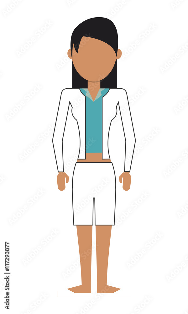 flat design single woman icon vector illustration flat design single woman icon vector illustration