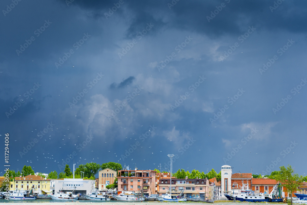 Fototapeta premium The port town