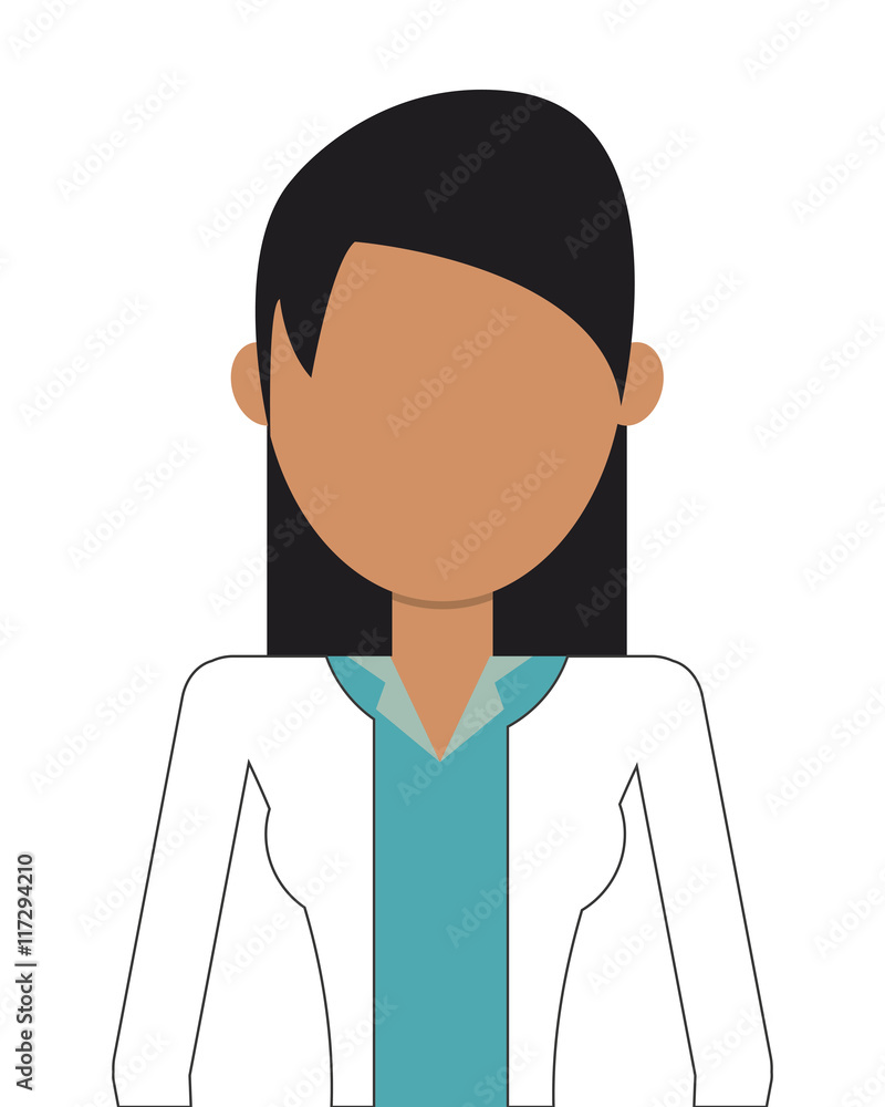 flat design single woman icon vector illustration flat design single woman icon vector illustration