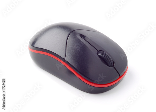 Cordless computer mouse isolated on white