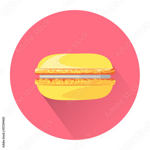 Cartoon macaroon icon
