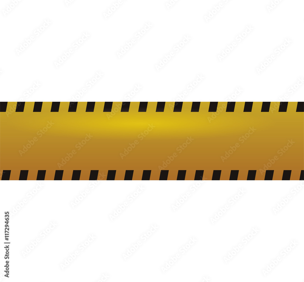 barrier yellow black striped construction icon. Isolated and flat illustration. Vector graphic