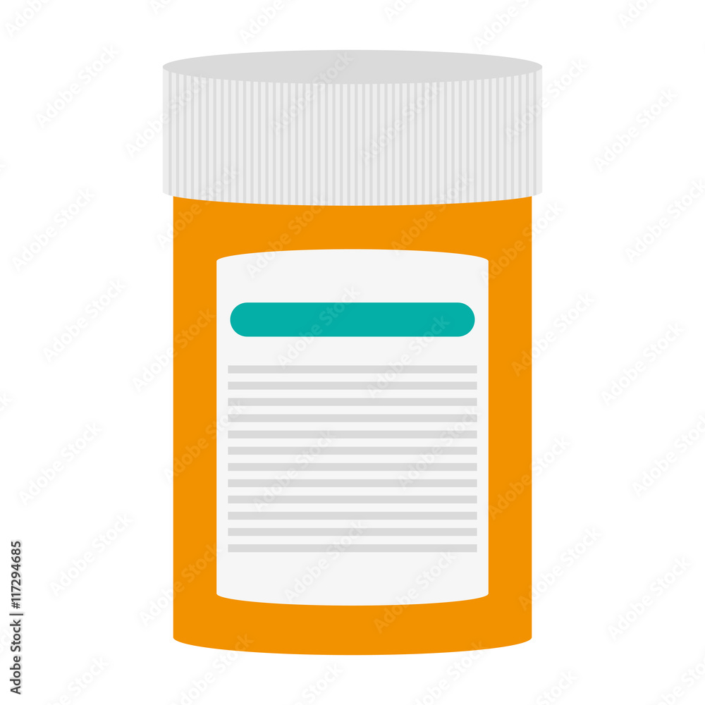 flat design medicine bottle icon vector illustration flat design medicine bottle icon vector illustration