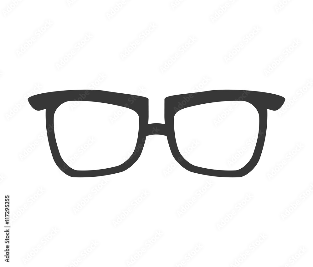 Fototapeta premium glasses traditional fashion icon. Accesory concept. Isolated and flat illustration. Vector graphic