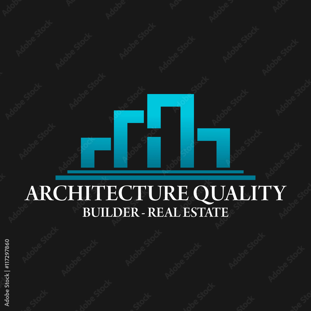 Real Estate, Architecture and Construction Vector Logo Design