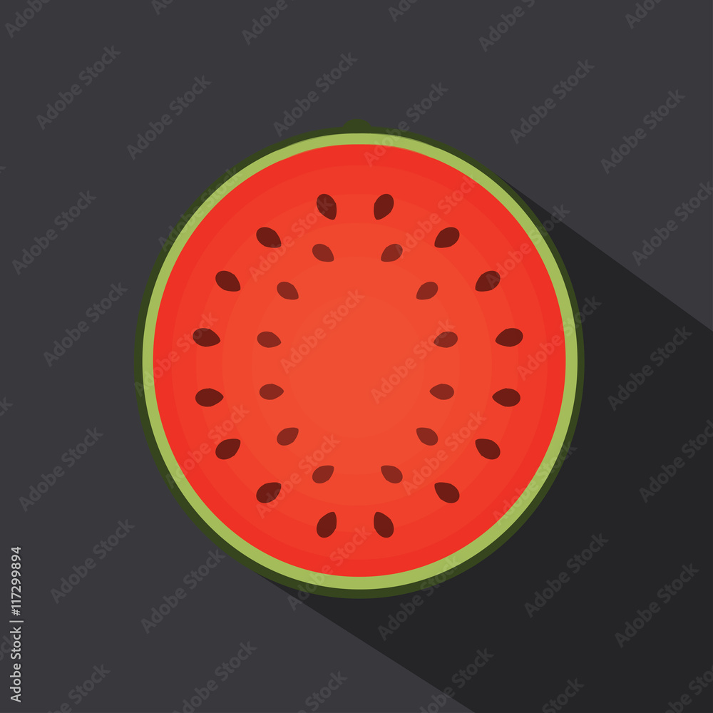 Watermelon icon. Watermelon icon.