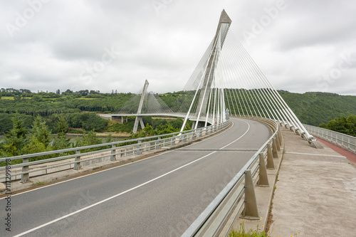 Terenez bridge in Brittany photo