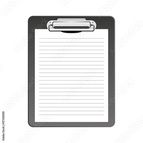 clipboard paper order icon