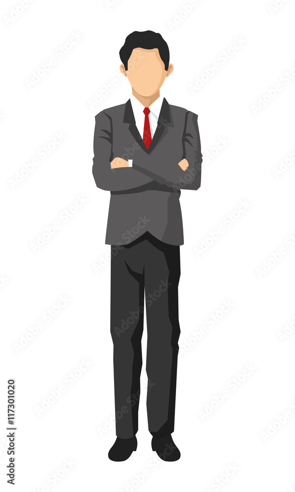 flat design single businessman fashion icon vector illustration flat design single businessman fashion icon vector illustration