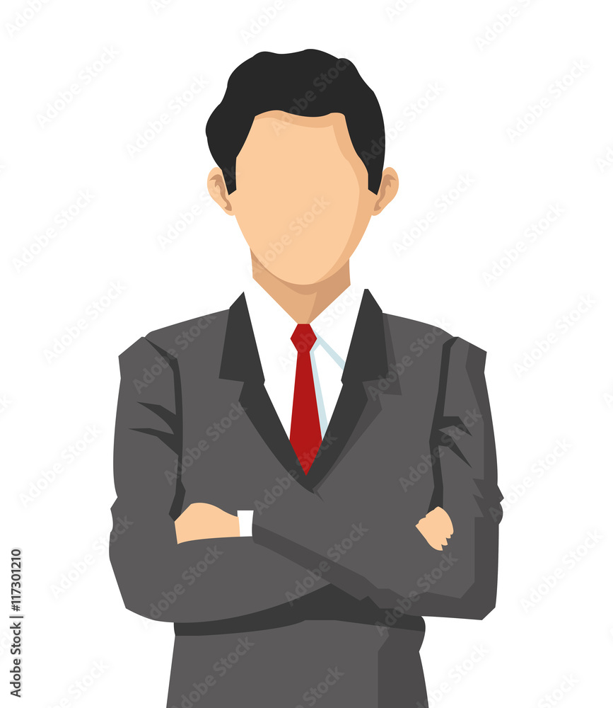 flat design single businessman fashion icon vector illustration flat design single businessman fashion icon vector illustration