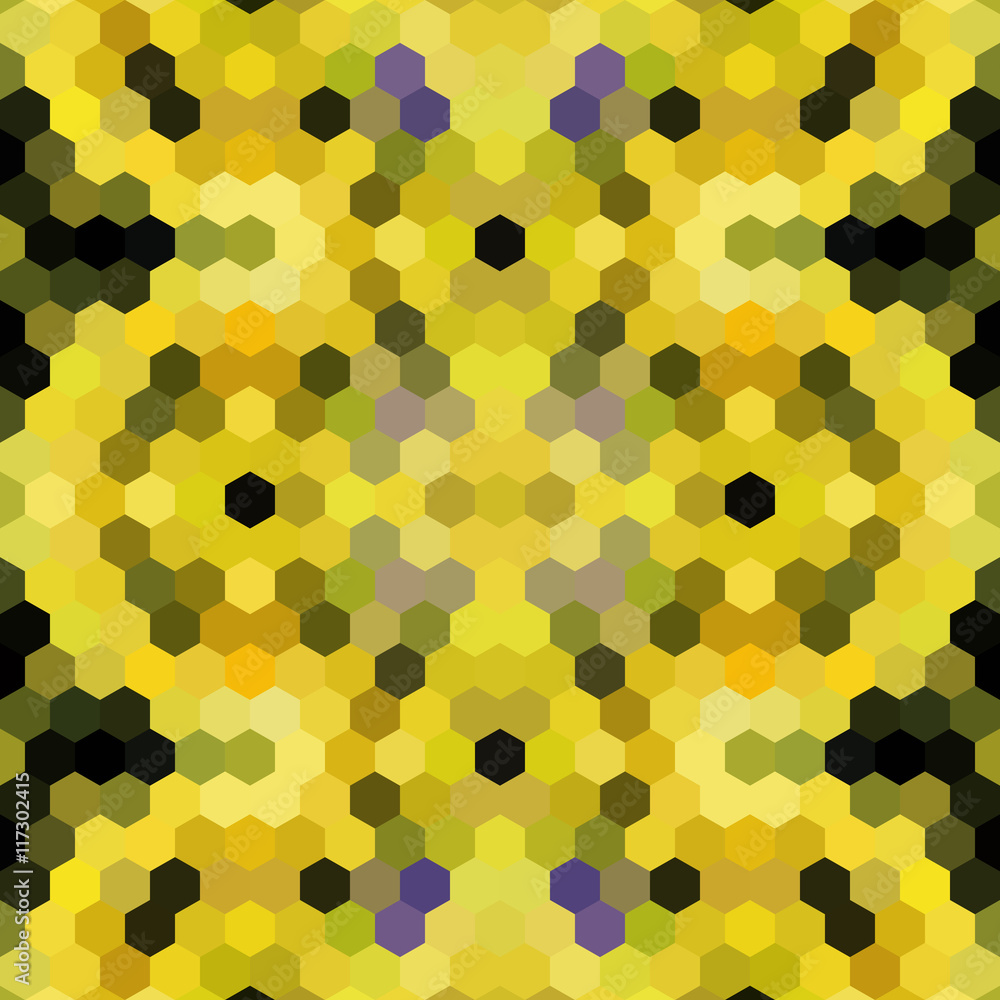 Kaleidoscopic low poly hexagon style vector mosaic background Kaleidoscopic low poly hexagon style vector mosaic background