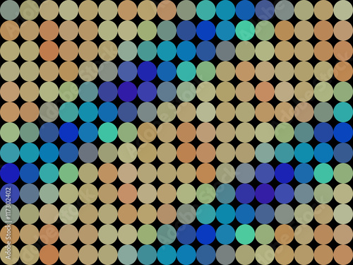Pattern low poly circle style vector mosaic background