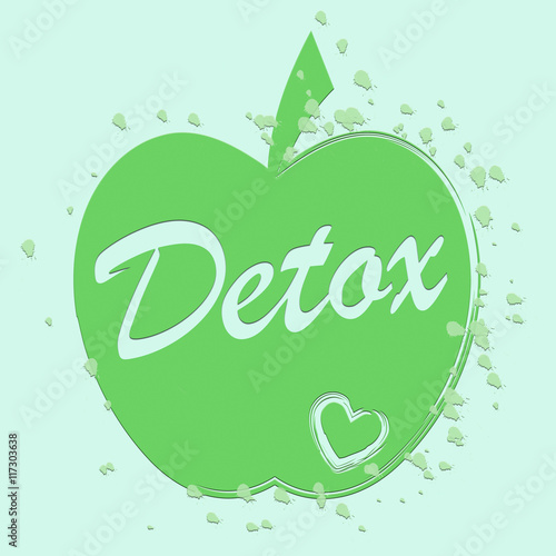 Health Detox Indicates Preventive Medicine And Apples