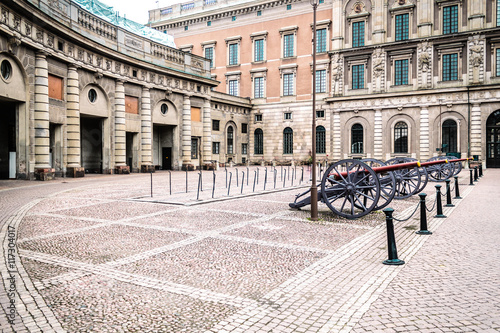 Canons in a Castle in Stockholm, Sweden photo