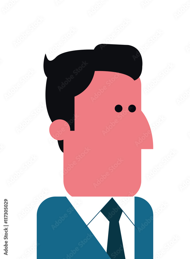 flat design single man icon vector illustration flat design single man icon vector illustration