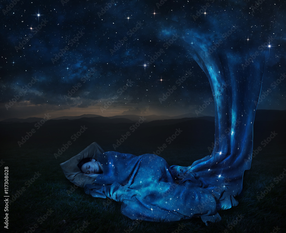 Obraz premium Sleeping under the stars