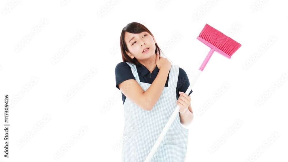 疲れた表情の主婦 疲れた表情の主婦