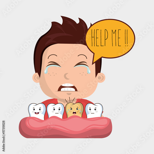 childhood sick pain tooth