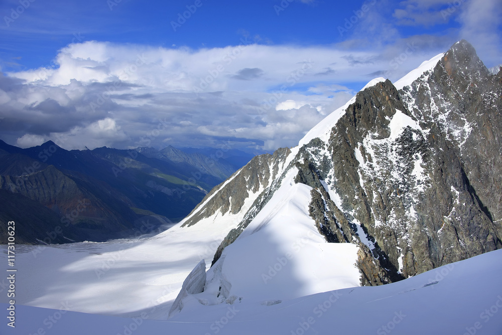 Alpine landscape in Altai Mountains, Russian Federation