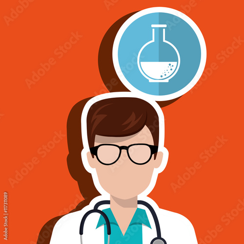 doctor stethoscope glass medicine