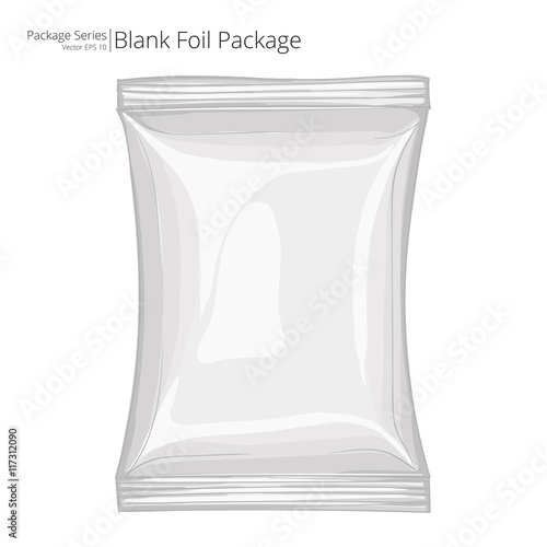 Vector Foil Package. Abstract Rough Sketch of Foil Package.