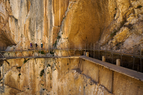 The King's little pathway in Malaga, Spain