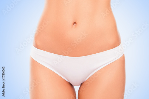 Close up photo of attractive white women's panties