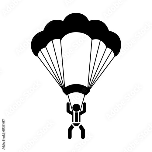 skydiving extreme sport icon