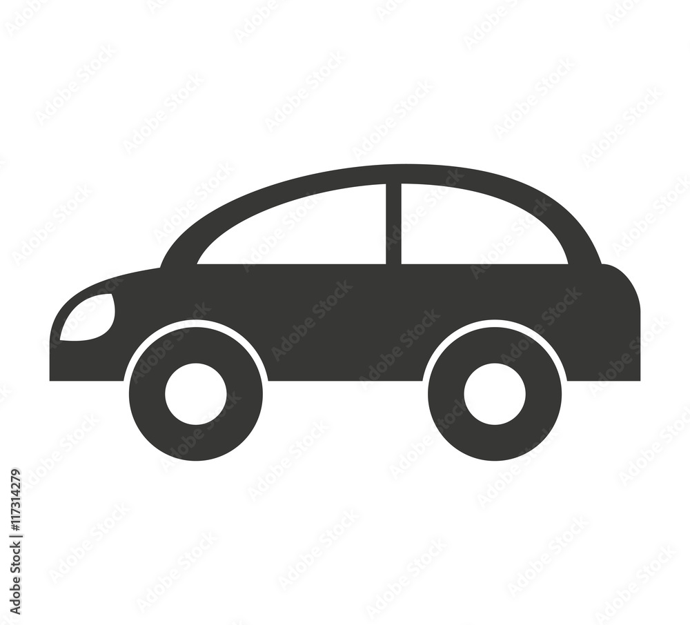 car vehicle silhouette icon