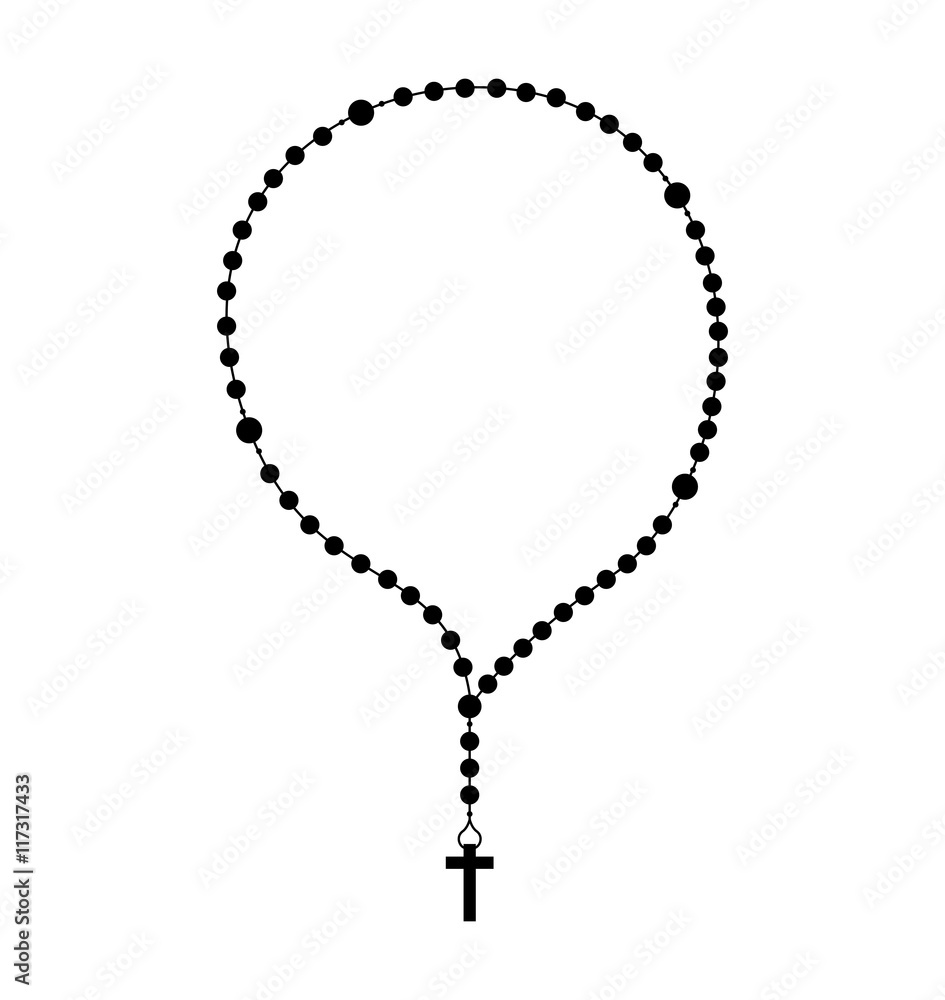 rosary beads religion icon rosary beads religion icon