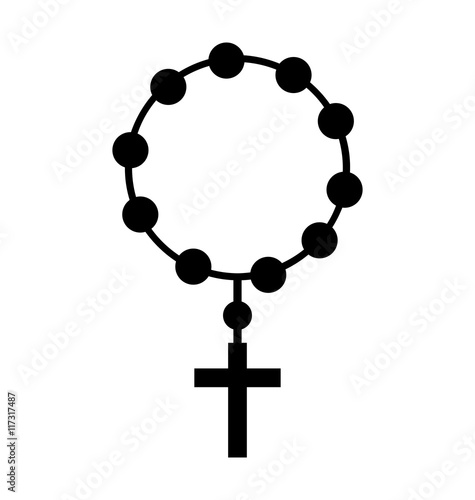 rosary beads religion icon