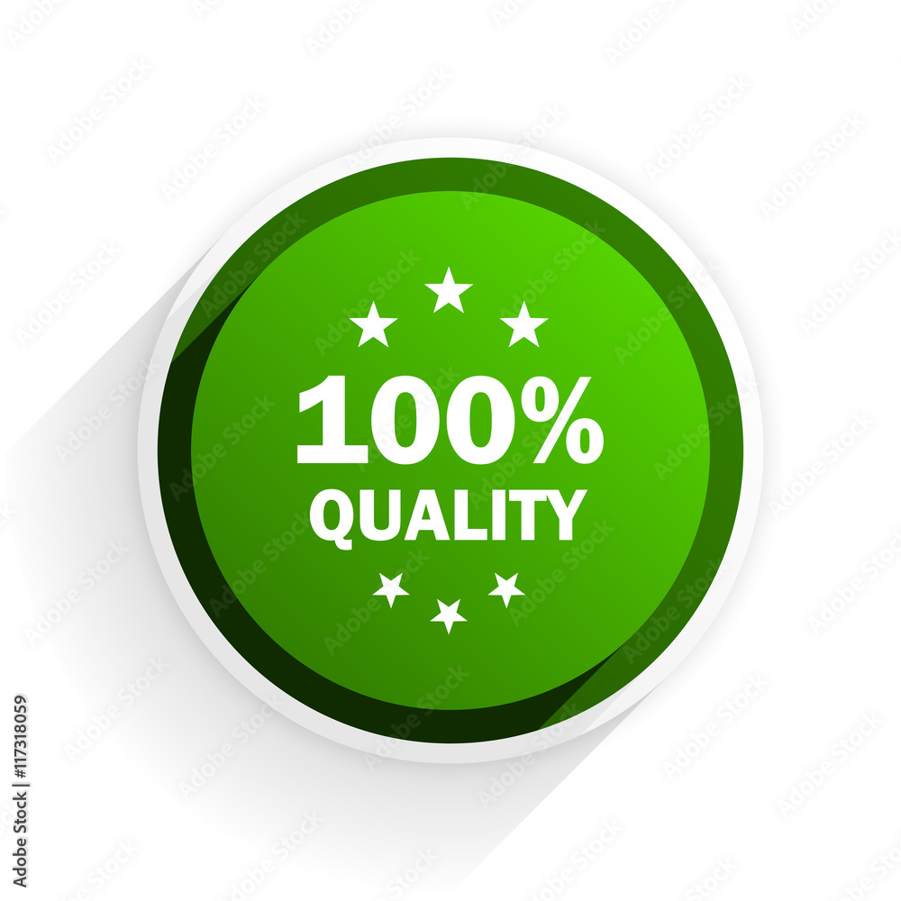 quality flat icon with shadow on white background, green modern design web element quality flat icon with shadow on white background, green modern design web element