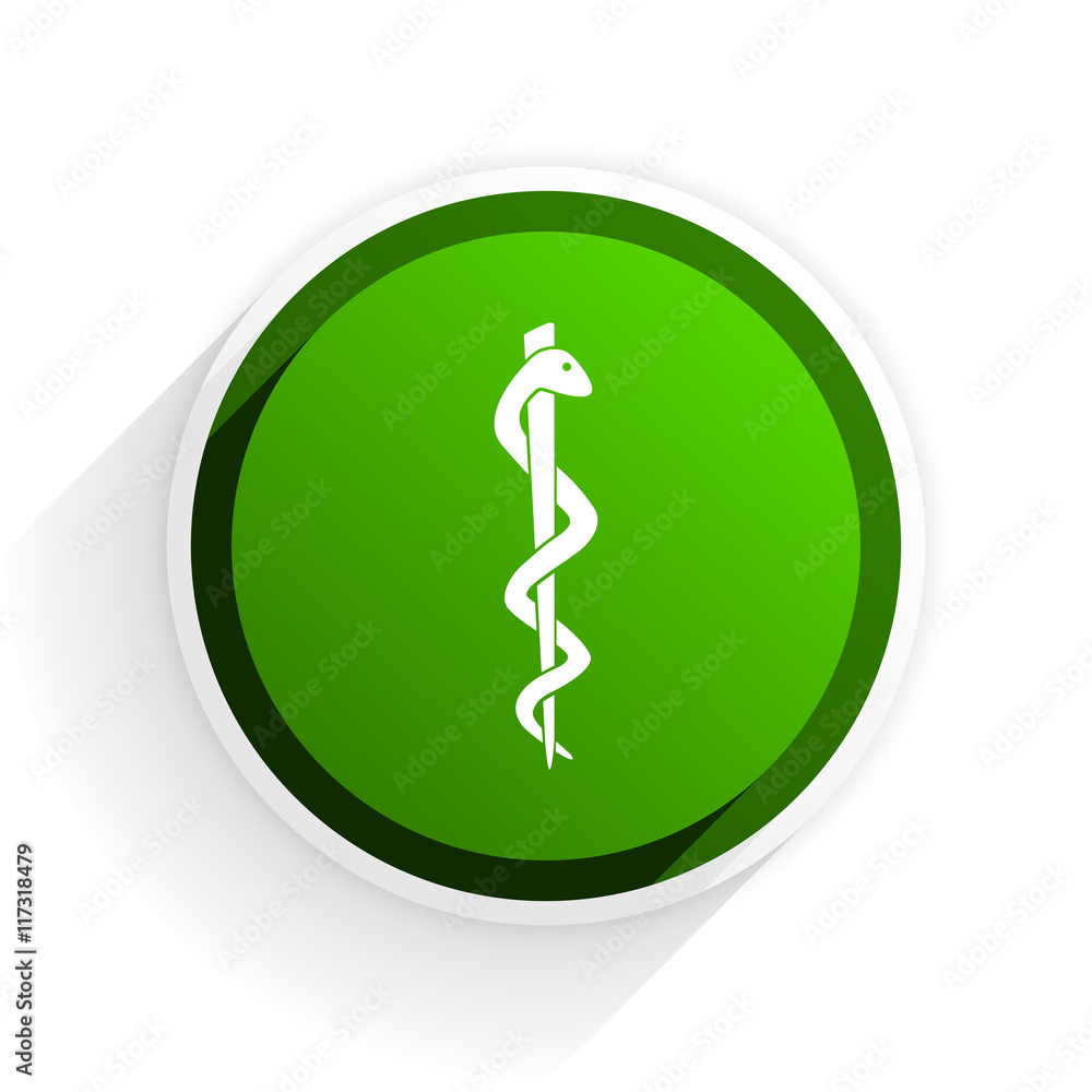 emergency flat icon with shadow on white background, green modern design web element emergency flat icon with shadow on white background, green modern design web element