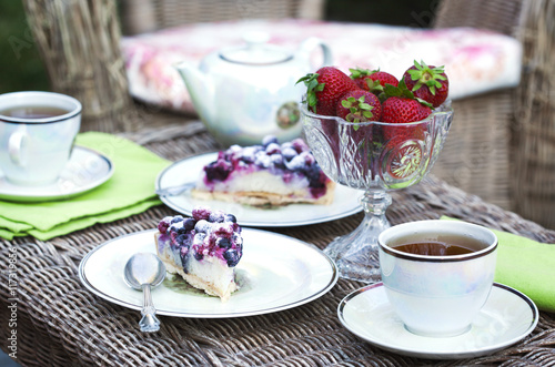 Tea and cakes in the garden