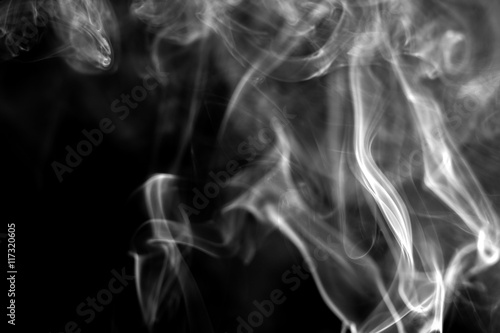 Fototapeta Naklejka Na Ścianę i Meble -  Movement of white smoke.