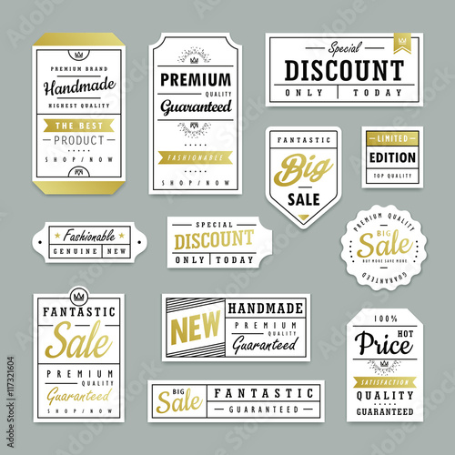 Elegant label design set