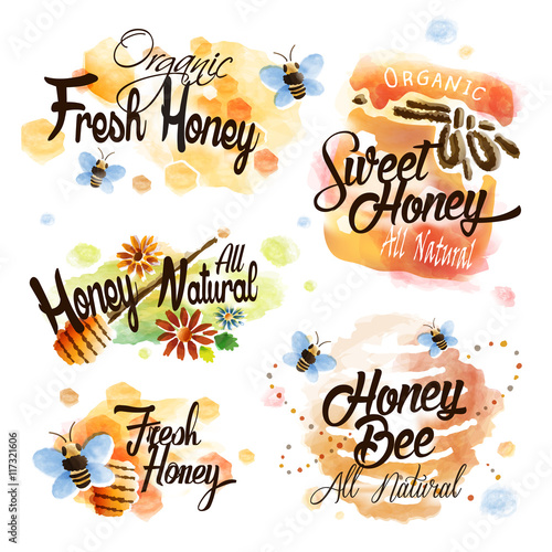honey label set