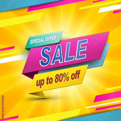 Modern bargain sale poster