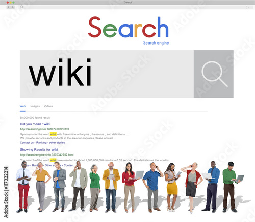 Wiki Website Database Key Knowledge Information Concept photo